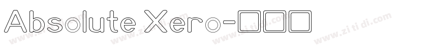Absolute Xero字体转换